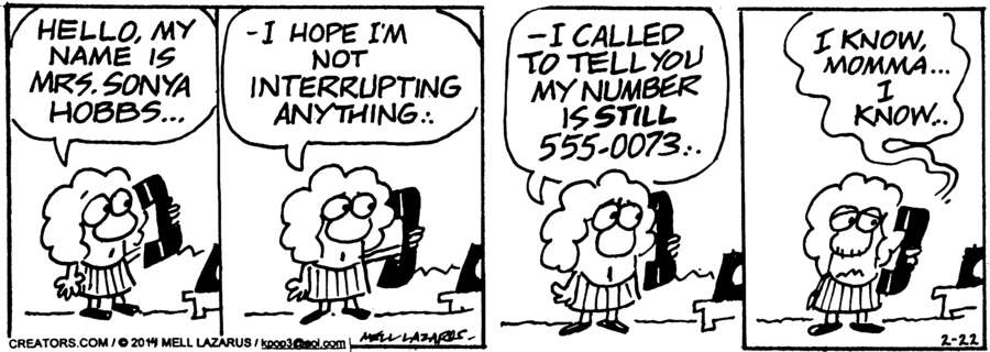 Momma for Feb 22, 2025