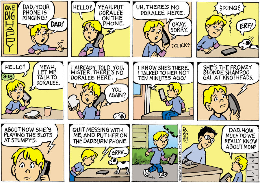 One Big Happy® for Sep 18, 2022