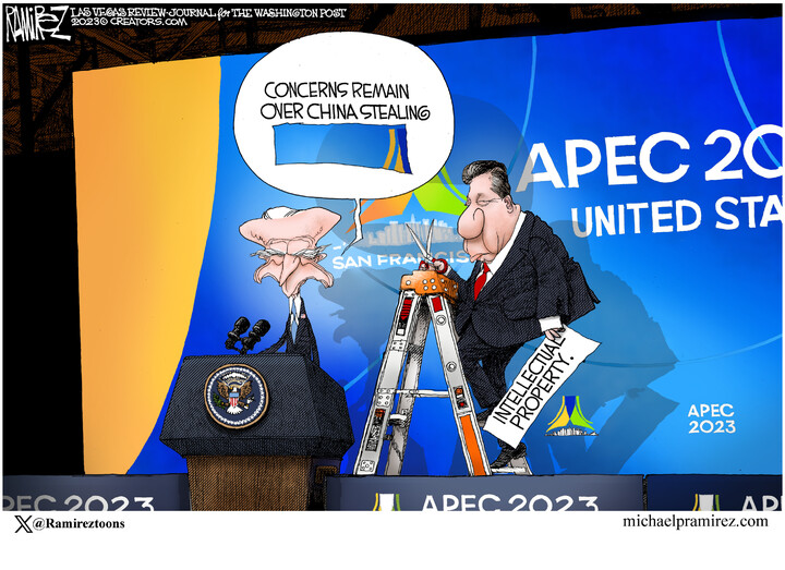 Michael Ramirez for Nov 25, 2023