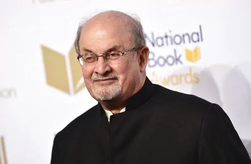 Salman Rushdie attends the 68th National Book Awards Ceremony and Benefit Dinner on Nov. 15, 2017, in New York. Rushdie's agent says the author has lost sight in one eye and the use of a hand as he recovers from an attack by a man who rushed the stage at an August literary event in western New York.  (Photo by Evan Agostini/Invision/AP, File)