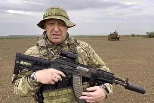 In this image from video provided by the Razgruzka_Vagnera telegram channel on Monday, Aug. 21, 2023, Yevgeny Prigozhin, the owner of the Wagner Group military company speaks to a camera at an unknown location. The final two months of Yevgeny Prigozhin's life are shrouded in mystery. When the Russian mercenary leader staged a mutiny against the country's military in June, President Vladimir Putin decried it as “treason” and vowed punishment. But then he cut a a deal not to prosecute the chie