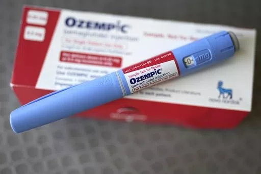 The injectable drug Ozempic is shown Saturday, July 1, 2023, in Houston. Drug regulators in Europe have found no evidence that popular diabetes and weight-loss drugs like Ozempic and Wegovy are linked to a higher risk of suicidal thoughts or actions. The European Medicines Agency regulatory committee announced the results of its review on Friday, April 12, 2024. (AP Photo/David J. Phillip, File)