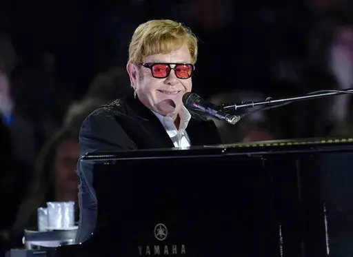 Elton John performs on the South Lawn of the White House in Washington, Friday, Sept. 23, 2022. (AP Photo/Susan Walsh, File)
