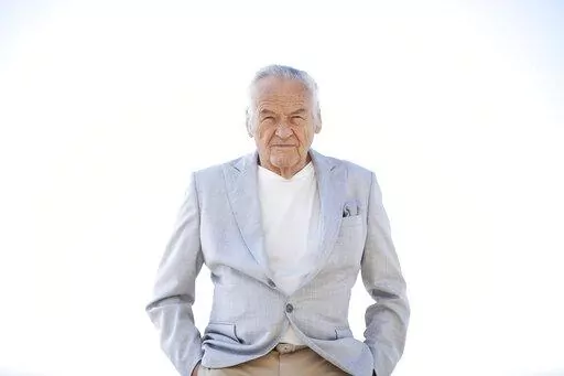 Polish filmmaker Jerzy Skolimowski poses for a portrait in Santa Monica, Calif. on Dec. 3, 2022, to promote his film "EO.". (Photo by Rebecca Cabage/Invision/AP)