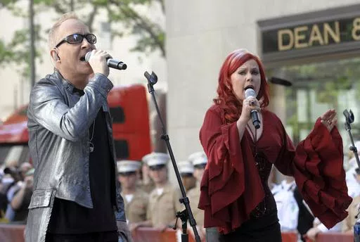 Singers Fred Schneider and Kate Pierson of the music group "The B-52s" perform on NBC's "Today Show" in Rockefeller Plaza on Monday, May 26, 2008, in New York. The Athens Rock Lobsters, a minor-league hockey team that will begin play next season in the home of the University of Georgia paid homage to the city’s rich musical heritage by choosing a nickname associated with one of its most famous bands. The B-52s released their quirky, crustacean-themed song “Rock Lobster” in the late 1970s. 