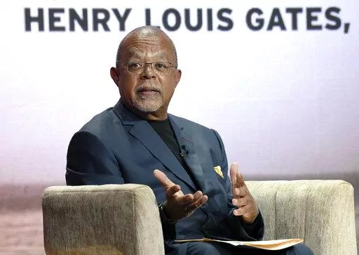Dr. Henry Louis Gates Jr., host and executive producer of the PBS series "Finding Your Roots," takes part in a panel discussion during the 2019 Television Critics Association Summer Press Tour in Beverly Hills, Calif., on July 29, 2019.  Gates Jr., details the social history of African Americans in a four-part PBS series, “Making Black America: Through the Grapevine.” (Photo by Chris Pizzello/Invision/AP, File)