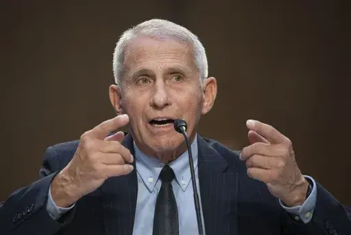 Anthony Fauci, director of the National Institute of Allergy and Infectious Diseases, testifies during a hearing at the Capitol in Washington, Sept. 14, 2022. (AP Photo/Cliff Owen, File)