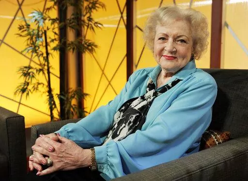 Actress Betty White poses for a portrait following her appearance on the television talk show "In the House," in Burbank, Calif., Tuesday, Nov. 24, 2009.   On Friday, Jan. 7, 2022, The Associated Press reported on stories circulating online incorrectly claiming White told a news outlet she received a COVID-19 vaccine booster on Dec. 28, 2021 three days before her death. (AP Photo/Chris Pizzello, File)