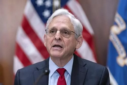 Attorney General Merrick Garland speaks during a meeting with all of the U.S. Attorneys to discuss violent crime reduction strategies at the Department of Justice in Washington, Wednesday, June 14, 2023. (AP Photo/Jose Luis Magana, File)