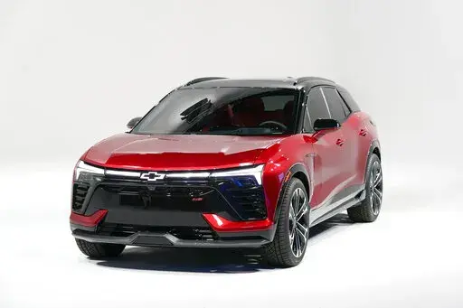 The 2024 Chevrolet SS EV is shown in Warren, Mich., Tuesday, July 12, 2022. (AP Photo/Paul Sancya)