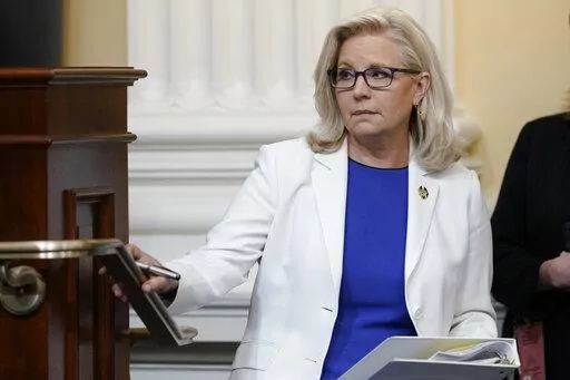 Vice Chair Liz Cheney, R-Wyo., arrives after a break as the House select committee investigating the Jan. 6 attack on the U.S. Capitol holds a hearing at the Capitol in Washington, Thursday, July 21, 2022. (AP Photo/J. Scott Applewhite, File)