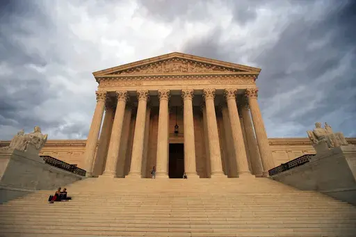 The U.S. Supreme Court is seen at near sunset in Washington, on Oct. 18, 2018. The Supreme Court is hearing arguments in a challenge to the Securities and Exchange Commission's ability to fight fraud, part of a broader attack on regulatory agencies led by conservative and business interests. (AP Photo/Manuel Balce Ceneta, File)