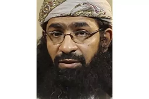 This photo provided by Rewards for Justice, U.S. Department of State, shows Khalid al-Batarfi. The leader of Yemen's branch of al-Qaida is dead, the militant group announced Sunday, March 10, 2024, without giving details. Khalid al-Batarfi had a $5 million bounty on his head from the U.S. government over leading the group al-Qaida in the Arabian Peninsula, long considered the most-dangerous branch of the extremist group still operating after the death of founder Osama bin Laden. (Rewards For Jus