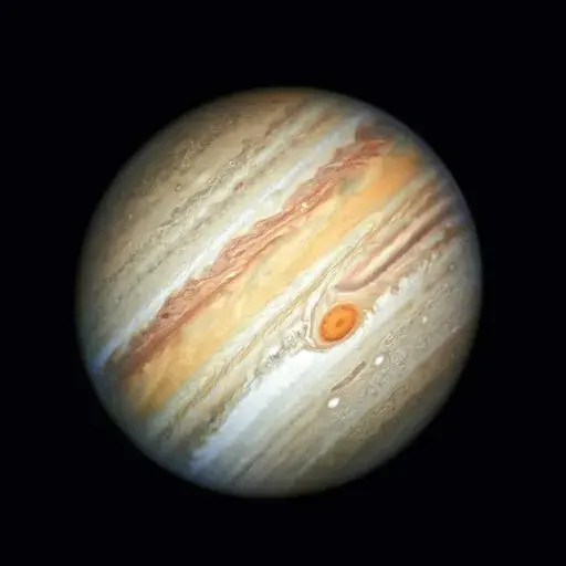 This photo made available by NASA shows the planet Jupiter, captured by the Hubble Space Telescope, on June 27, 2019. On Friday, Feb. 3, 2023, scientists said they have discovered 12 new moons around the gas giant, putting the total count at a record-breaking 92. That's more than any other planet in our solar system. (NASA, ESA, A. Simon/Goddard Space Flight Center, M.H. Wong/University of California, Berkeley via AP)