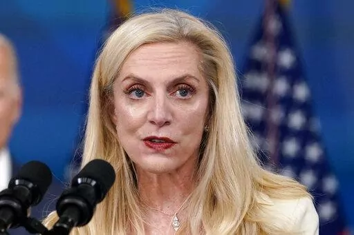 Lael Brainard, President Joe Biden's nominee to be Vice Chair of the Federal Reserve, speaks during an event in the South Court Auditorium on the White House complex in Washington on Nov. 22, 2021. The Senate Banking Committee approved Brainard's nomination to serve as the Fed's vice chair on Wednesday, March 16, 2022. (AP Photo/Susan Walsh, File)